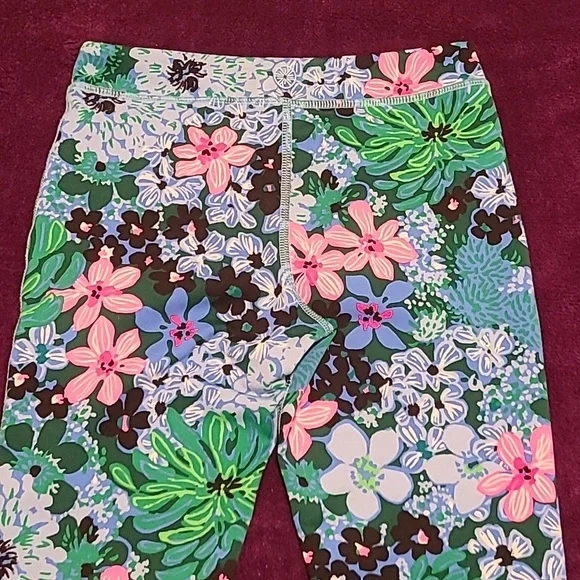 Lilly Pulitzer Luxletic Leggings Pants for Girls 👧 Size M (6-7) Multicolor - Picture 3 of 8